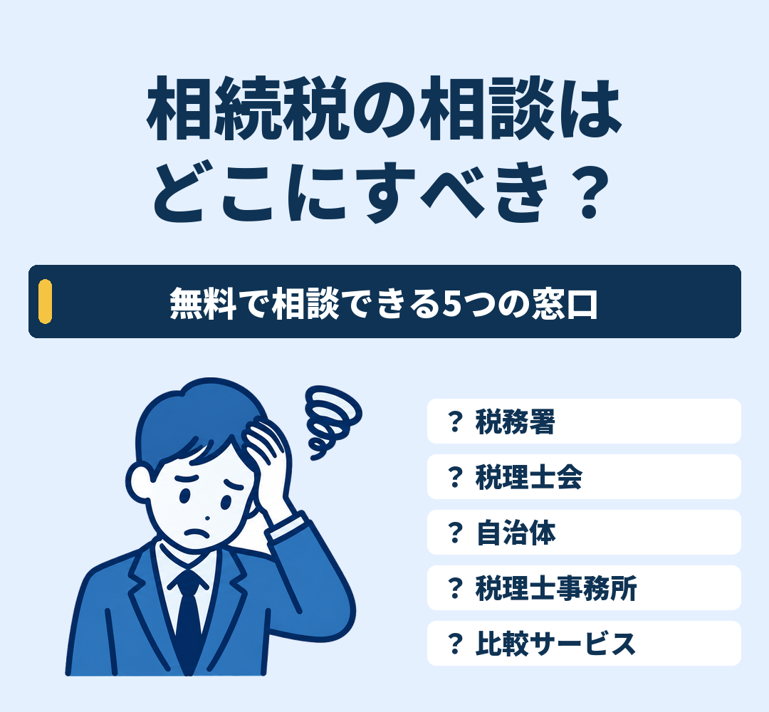 相続税の相談はどこにすべき？無料で相談できる5つの窓口